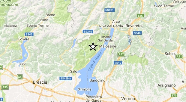 Terremoto, paura sul Lago di Garda: avvertite tre scosse