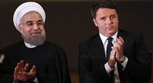 Incontro fra Renzi e il presidente Rohani: «Distanti sui diritti umani, ma avanza il dialogo», primi accordi commerciali