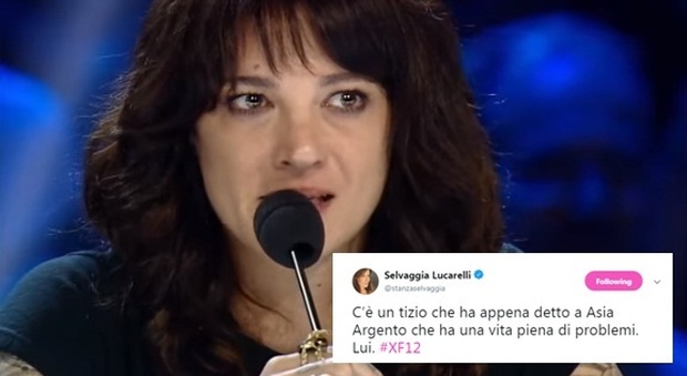 X Factor 12, Selvagguia Lucarelli tweet al veleno contro Asia Argento