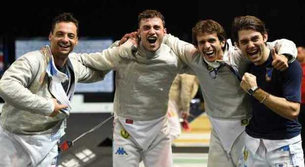 Europei di scherma, Italia medaglia d'oro nella sciabola maschile a squadre