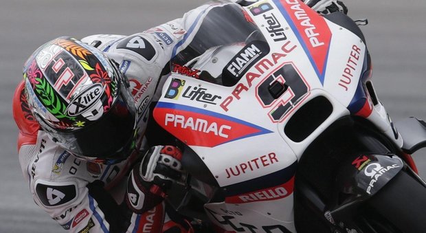 Danilo Petrux Petrucci sulla sua Ducati del team Pramac