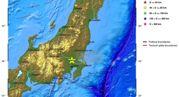 Terremoto in Giappone, scossa di 5.8° a est di Tokyo -Diretta Twitter
