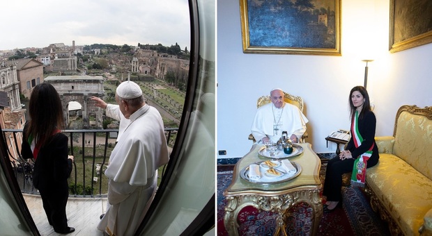 Papa alla Raggi: «Serve rinascita morale e spirituale di Roma»