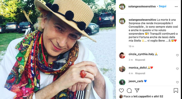 Solange è morto, il sensitivo trovato senza vita in casa: il post apparso su Instagram dopo la sua morte