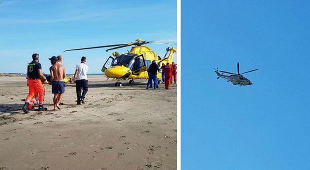 Kitesurfer risucchiato, proteste per gli elicotteri a bassa quota: cavallo fugge e si ferisce