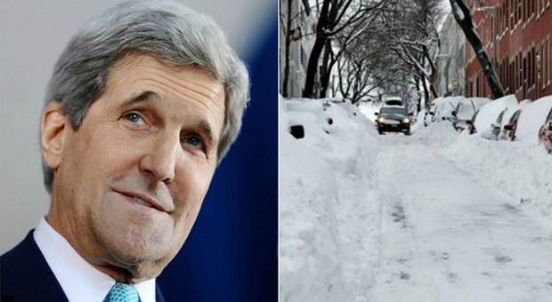 John Kerry non spala la neve davanti a casa sua: il Comune gli fa la multa
