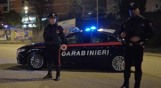 L'intervento dei Carabinieri