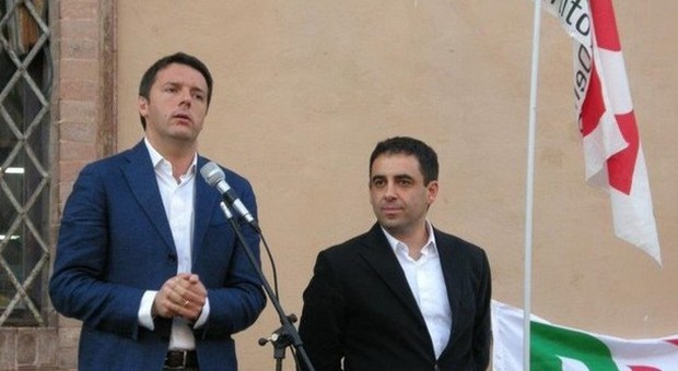 Matteo Renzi con Francesco Comi