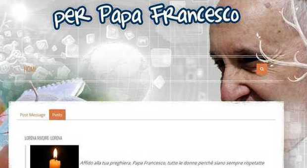 La home page del blog per Papa Francesco