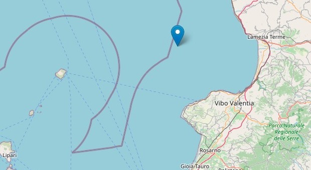 Terremoto in Calabria, scossa di magnitudo 3.1 al largo di Lamezia e Vibo Valentia MAPPA