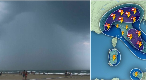 Tempesta Patricia arriva in Italia, fino a 15 gradi in meno. Il meteorologo: «Rischio grandine ed eventi estremi». Ecco in quali zone