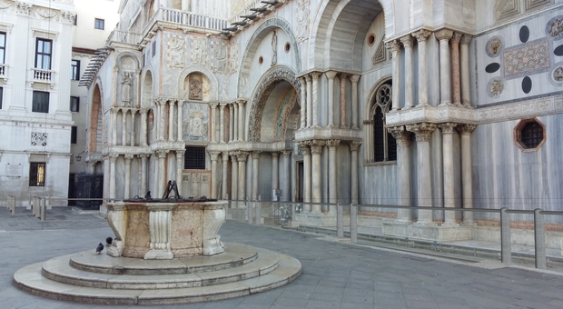 Il rendering dello scudo che dovrà proteggere la Basilica di San Marco dall'acqua alta