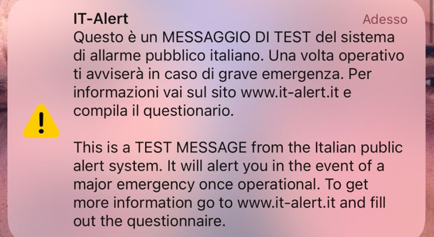 IT-Alert, notifica oggi su tutti i cellulari in Campania: cos'è e a cosa serve il sistema nazionale di allarme pubblico