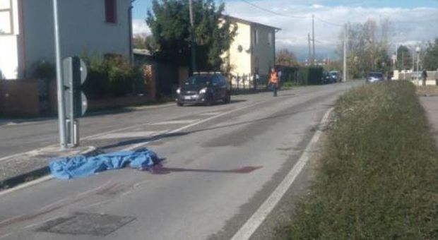 La scena dell'incidente (da Oggi Treviso)