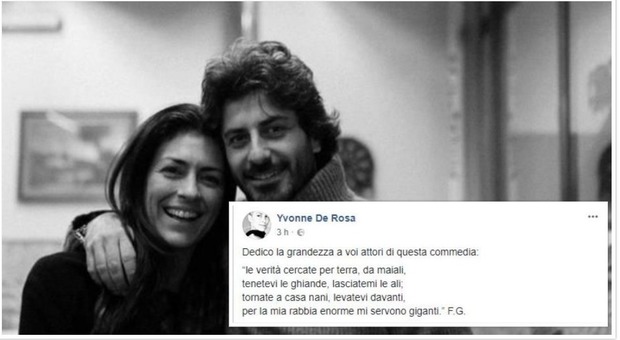 Yvonne De Rosa, la compagna di Fico su Facebook dopo il caso colf: «Verità cercate per terra da maiali»