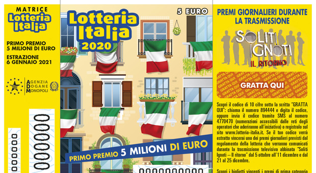 Lotteria Italia a "I Soliti Ignoti": dal 5 ottobre iniziano le estrazioni dei premi