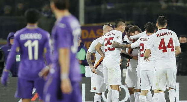 La Roma a Firenze non va oltre l'1-1 per i giallorossi terzo pari consecutivo