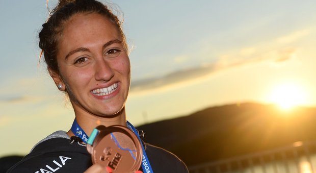 Simona Quadarella, 18 anni, bronzo nei 1500 ai Mondiali di Budapest