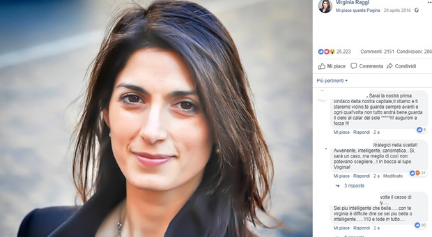 Virginia Raggi è il sindaco più social del mondo: quasi un milione di amici su Facebook