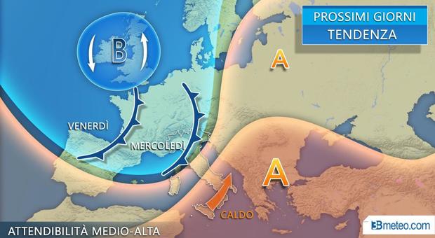 Meteo, Italia spaccata in due: temporali e primi caldi tra il 25 aprile e il 1° maggio