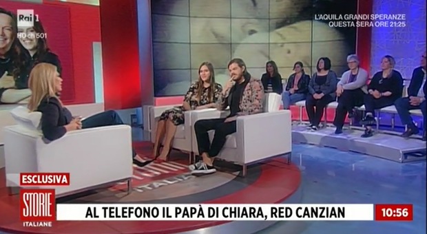 Red Canzian telefona in diretta a Storie Italiane: il commovente augurio alla figlia