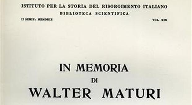 21 marzo 1961 Muore lo storico e accademico Walter Maturi
