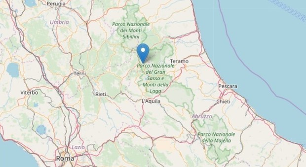Terremoto, scossa nei pressi di Amatrice nella notte: magnitudo 3.6