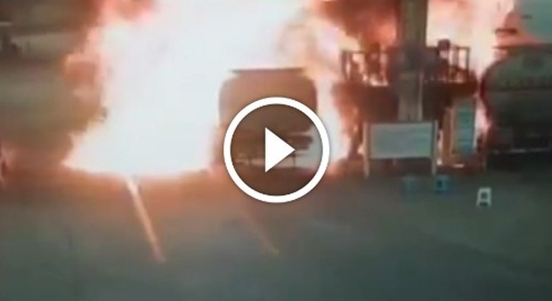 Il video del'esplosione