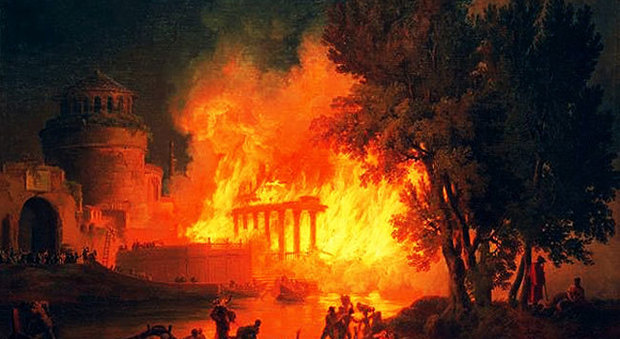18 luglio 64 Scoppia il grande incendio di Roma