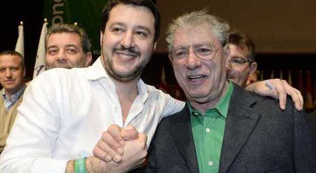 Matteo Salvini e Umberto Bossi