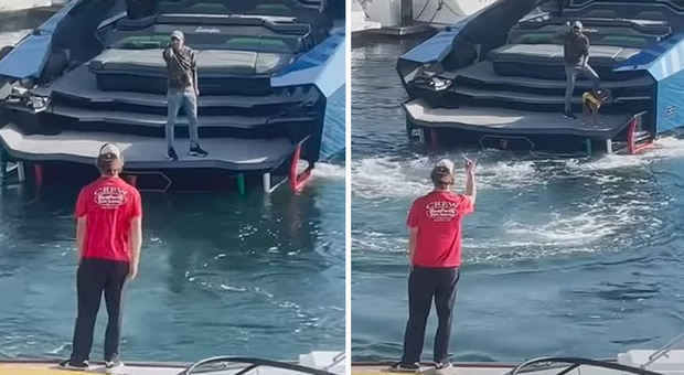 Nega l'approdo allo yacht Lamborghini da 3 milioni di euro, il proprietario lo minaccia di morte: «Ti ammazzo» VIDEO