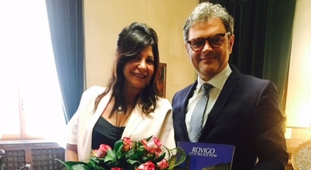 Il nuovo prefetto Maddalena De Luca con il sindaco Massimo Bergamin