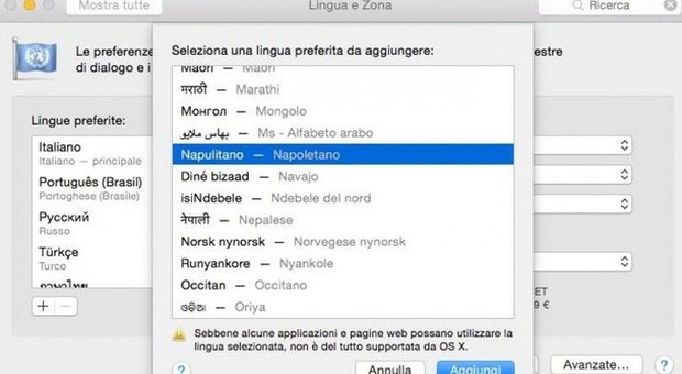 Il computer parla napoletano e siciliano: ​con Apple diventano lingue ufficiali