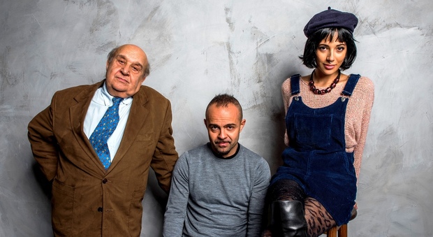 Luis Molteni, Andrea De Rosa e Valeria Nardilli, protagonisti di "Coffeeshop", ultimo spettacolo scritto da Andrea De Rosa.