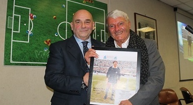Gianfranco Menegali (a destra) insieme al presidente della sezione di Roma 1, Roberto Bonardo
