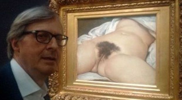 Facebook censura la foto di Sgarbi accanto a un dipinto. Il critico chiede 50mila euro di danni