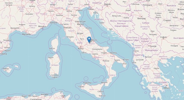 Terremoto, nella notte cinque scosse in Centro Italia: la più forte nell'Aquilano