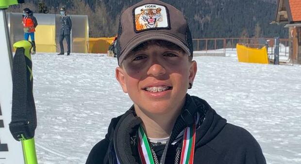 Gli sciatori campani Attansio e Dauti vice campioni italiani Children
