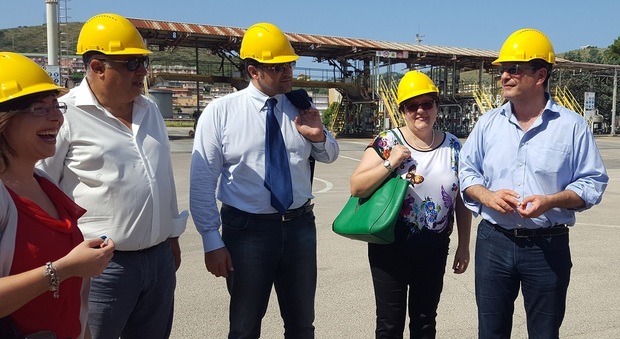 Gaeta, visita congiunta al cantiere del deposito Eni da parte del presidente Cosind e dell'amministrazione comunale