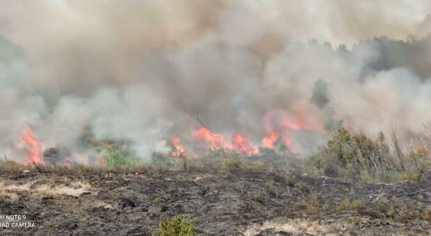 Irpinia nella morsa degli incendi, fiamme a 400 metri dal centro abitato