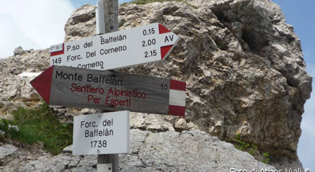 Vicenza, escursionista cinquantenne muore durante una gita sul Baffelan