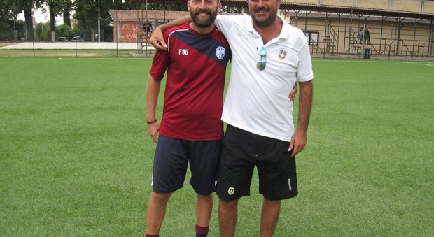 I due tecnici: Stefano Scaricamazza (Valle del Tevere) e Paolo Malizia (Eretum Monterotondo)