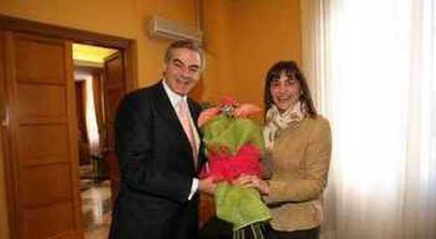 Renata Polverini e Vincenzo Zaccheo (Agenzia Pirazzi)
