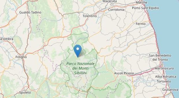 Terremoto, scossa di magnitudo 3.6: paura nella notte a Macerata Mappa