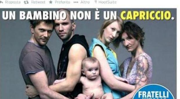 Adozioni gay: Fratelli d'Italia ruba la foto, Oliviero Toscani promette denuncia -Guarda