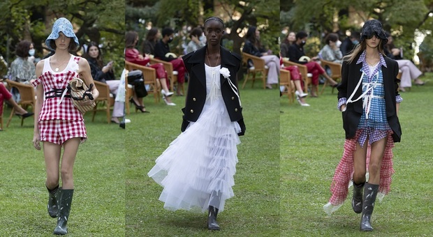 Philosophy di Lorenzo Serafini: le “Déjeuner sur l’herbe” che colora la Milano Fashion Week