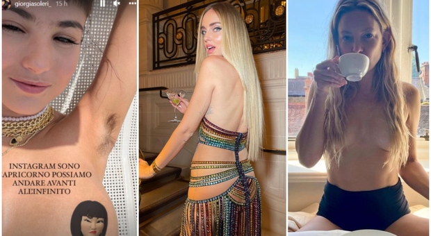 Chiara Ferragni e le altre nude su Instagram: spopolano topless e scatti audaci (tra femminismo e like facili)