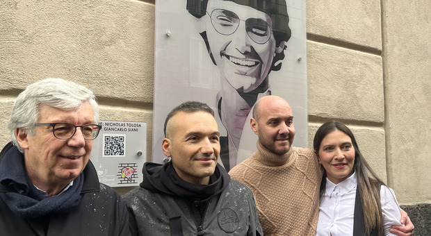 Da sinistra: Paolo Siani, Nicholas Tolosa, Felice Riccardi, Barbara Riccardi