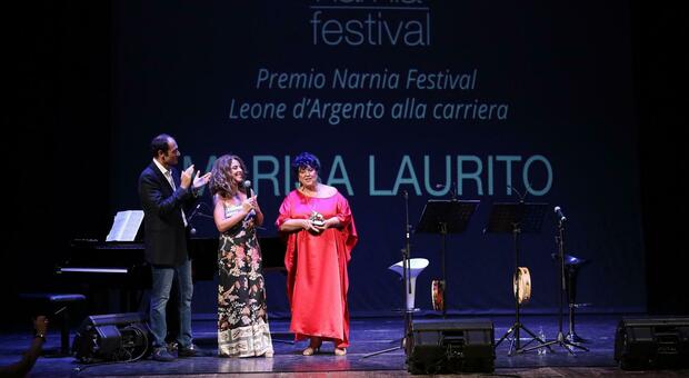Lorenzo Porzio, Cristiana Pegoraro e Marisa Laurito al Narnia Festival