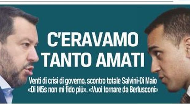 Governo, venti di crisi. Di Maio: «Vuoi tornare con Berlusconi». Salvini: «Non mi fido dei 5 stelle»